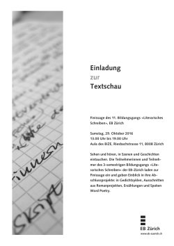 Textschau - EB Zürich