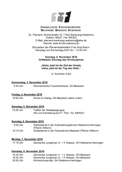 2016-11-02 Mitteilungsblatt KW44 - Waldrems-Maubach