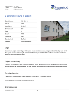 3-Zimmerwohnung in Erbach