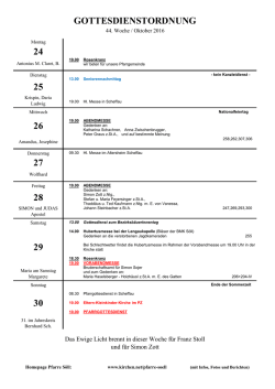 gottesdienstordnung 24 25 26 27 28 29 30