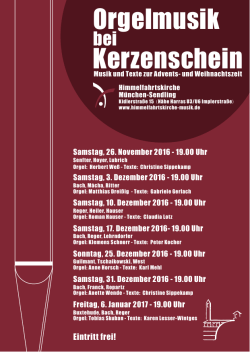 Informationen - Musik in der Himmelfahrtskirche