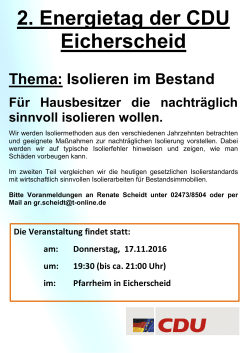 Plakatentwurf 2. Energietag - bei dem CDU