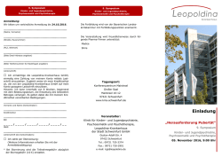 Einladung - Leopoldina Krankenhaus Schweinfurt