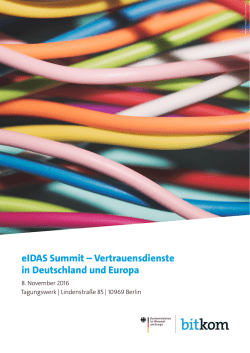 eIDAS Summit 2016
