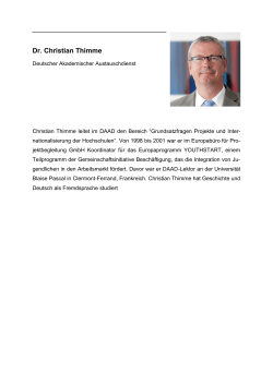 Dr. Christian Thimme