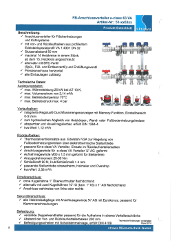 Page 1 FB-Anschlussverteiler e-class 63 VA Artikel-Nr.: 51