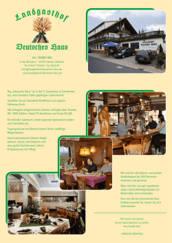 Hausbrosch&uuml;re (DIN A4) - Landgasthof Deutsches Haus