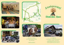 Hausbrosch&uuml;re (Faltblatt) - Landgasthof Deutsches Haus