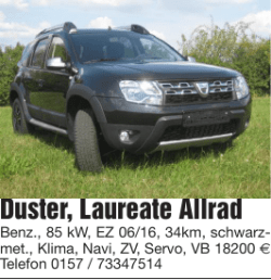 Duster, Laureate Allrad