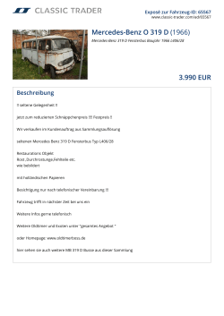 Mercedes-Benz O 319 D (1966) 3.990 EUR