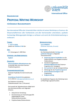 proposal writing workshop