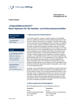 Information zur Antragstellung 102 (Merkblatt)