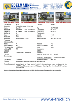 Fahrzeug-Nr. 5130 Treibstoff Diesel Kategorie Spezialfahrzeuge