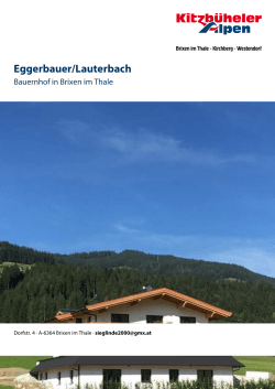 Eggerbauer/Lauterbach in Brixen im Thale