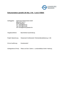Hamburger Stadtentw&auml;sserung, Postfach 10 60