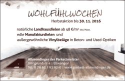 Herbstaktion bis 30.11.2016 nat&uuml;rlicheLandhausdielenab48&euro;/m2