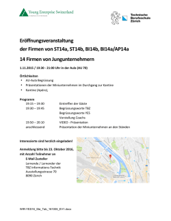 Einladung 1.11.2016