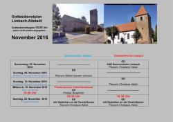 Gottesdienstplan November 2016