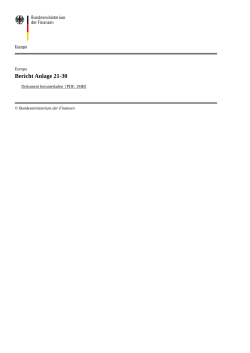Bundesfinanzministerium - Bericht Anlage 21-30