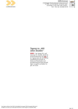 Tagung zu „400 Jahre Jesuiten