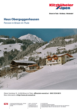 Haus Oberguggenhausen in Brixen im Thale