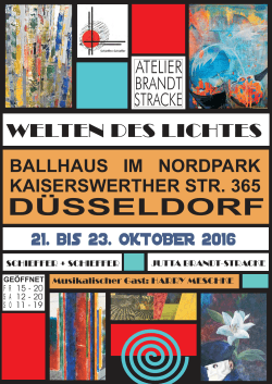 Plakat und Emaileinladung - Atelier Brandt