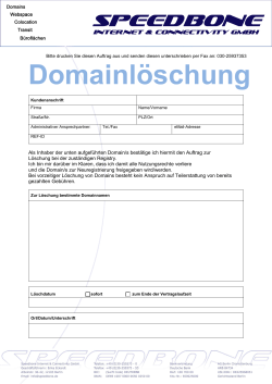 Domainl&ouml;schung