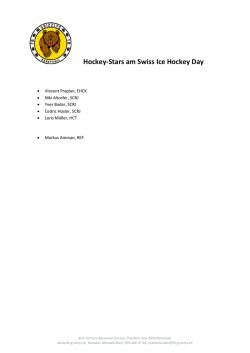 Hockey-Stars am Swiss Ice Hockey Day