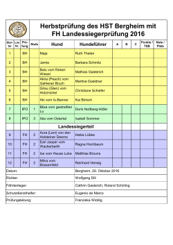 Flyer - Hovawart-Sportteam Bergheim