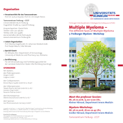Multiple Myeloma - Universitätsklinikum Freiburg