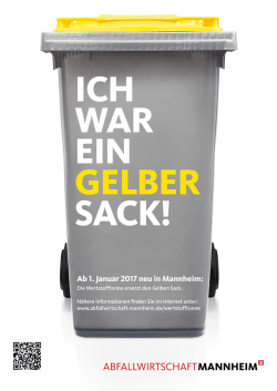 Plakat "Wertstofftonne"