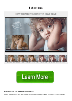 I shoot raw - WordPress.com