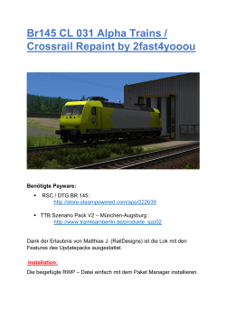 Br145 CL 031 Alpha Trains / Crossrail Repaint by 2fast4yooou