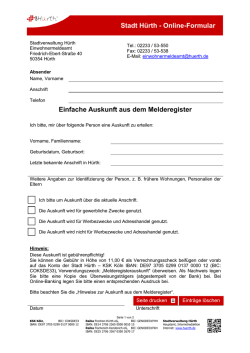 Stadt Hürth - Online