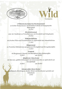 Hier geht es zur Saisonkarte "Wild"