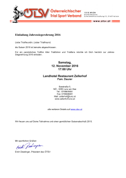Einladung allgemein