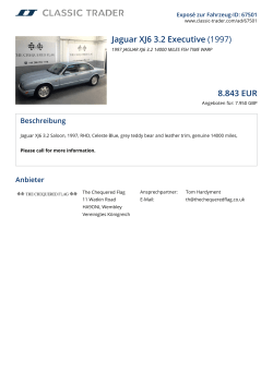 Jaguar XJ6 3.2 Executive (1997) 8.886 EUR