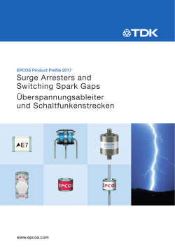 Product Profile Surge Arresters and Switching Spark Gaps