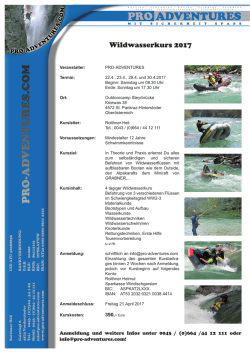 Infos - Pro Adventures