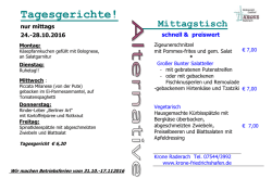 Heute besonders zu empfehlen - Gasthof