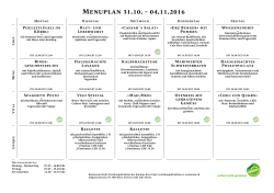 Menu PDF - Restaurant daylis Erziehungsdirektion des Kt. Bern