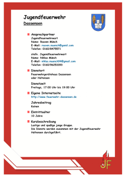 Jugendfeuerwehr