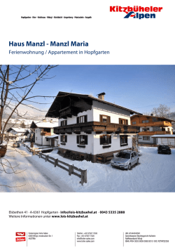 Haus Manzl - Manzl Maria in Hopfgarten