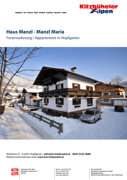 Haus Manzl - Manzl Maria in Hopfgarten