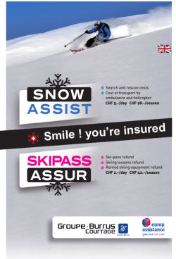 SnowAssist / SkipassAssur Crans Montana GIC