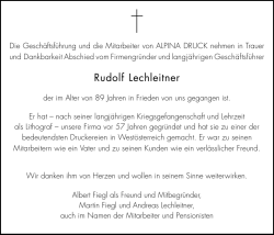 Rudolf Lechleitner