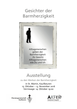 Ausstellung Gesichter der Barmherzigkeit - Marien