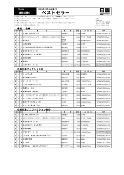 ベストセラー - 日本出版販売株式会社