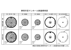 静岡市型マンホール鉄蓋標準図