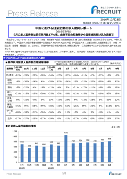 中国における日系企業の求人動向レポート